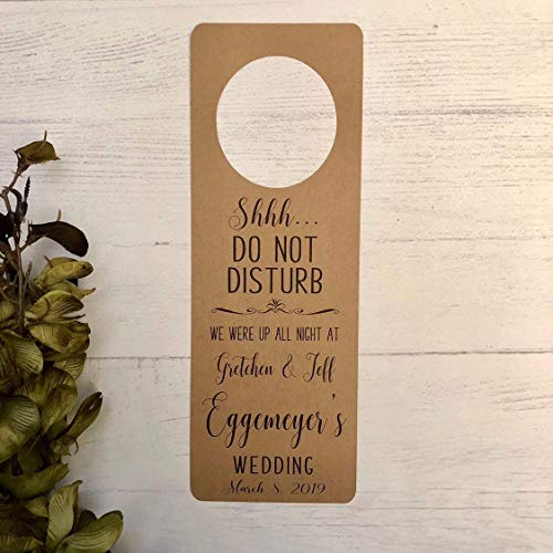 Do Not Disturb Wedding Door Hangers - Set of 10