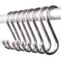GCA 10 Pack 304 stainless steel Heavy-Duty S Shaped Hooks Kitchen Pot Pan Hanger Clothes Storage Rack