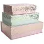 Tri-Coastal Design Decorative Nesting Storage Boxes with Lids Stackable Boxes Set with Spiritual Designs - Rectangle Cardboard Containers for Storage and Organization - Small, Medium, and Large Tri-Coastal Design Decorative Nesting Storage Boxes with Lids Stackable Boxes Set with Spiritual Designs - Rectangle Cardboard Containers for Storage and Organization - Small, Medium, and Large