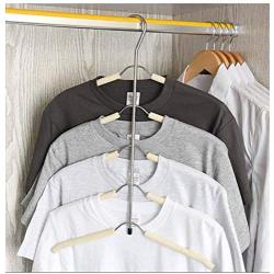 5pcs Random Color Clothes Hanger Clothing Organizer Multi Layers Cloth Hanger Clothes Holder Rack Hook Hangers
