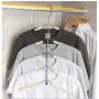 5pcs Random Color Clothes Hanger Clothing Organizer Multi Layers Cloth Hanger Clothes Holder Rack Hook Hangers