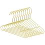 10PC 32cm Children Cute Gold Metal Clothes Shirts Hanger with Notches, Heavy Duty Small Coats Hanger for Kids Decoration