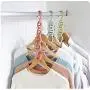 Multifunction 4 Circle Windproof Clothes Hanger Drying Rack Plastic Hangers for Clothes Layer Storage Racks Buckle Hanger 10pcs Random Color Multifunction 4 Circle Windproof Clothes Hanger Drying Rack Plastic Hangers for Clothes Layer Storage Racks Buckle Hanger 10pcs Random Color