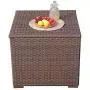 Super Patio Outdoor Patio Storage Box, Brown Wicker Storage Bin Deck Box, 88 Gallon