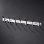 KES SUS 304 Stainless Steel Towel/Coat Hook Rack Rail Shelf with 7 Hooks Robe Hanger Bathroom Storage Organizer Wall Mount, Brushed Finish, AH203H7-2