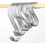 S Shaped Hooks Stainless Steel 5 Size Heavy Duty Hangers for Kitchenware Pan Pots Utensils Clothes Bags Towels Plants Kitchen, Work Shop, Bathroom, Garden 20PCS S Shaped Hooks Stainless Steel 5 Size Heavy Duty Hangers for Kitchenware Pan Pots Utensils Clothes Bags Towels Plants Kitchen, Work Shop, Bathroom, Garden 20PCS
