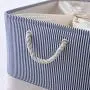 TheWarmHome Basket with Lids Storage Basket Dog Toy Basket Closet Basket Fabric Storage Basket Decorative Basket Rectangular Storage Bin Gift Basket Shoe Basket(Blue Strip,18.9L×15W×11.8H inch) TheWarmHome Basket with Lids Storage Basket Dog Toy Basket Closet Basket Fabric Storage Basket Decorative Basket Rectangular Storage Bin Gift Basket Shoe Basket(Blue Strip,18.9L×15W×11.8H inch)