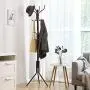 SONGMICS Metal Coat Rack 12 Hooks Display Hall Tree for Clothes Hats and Bags Espresso SONGMICS Metal Coat Rack 12 Hooks Display Hall Tree for Clothes Hats and Bags Espresso