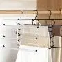 HJYPYJ Magic Hanger,Double-Sided Can Hang Multifunction Magical Hangers,Iron Double-Sided Layer 6 Trouser Hangers,Space-Saving Organizer Hangers, Convenient Storage/Black / 30x27.5cm HJYPYJ Magic Hanger,Double-Sided Can Hang Multifunction Magical Hangers,Iron Double-Sided Layer 6 Trouser Hangers,Space-Saving Organizer Hangers, Convenient Storage/Black / 30x27.5cm