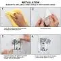 Shower Head Holder Strong Adhesive Shower Head Wall Mounting Bracket Adjustable Shower Wand Holder with 2 Hanger Hooks No Drill Need (2) Shower Head Holder Strong Adhesive Shower Head Wall Mounting Bracket Adjustable Shower Wand Holder with 2 Hanger Hooks No Drill Need (2)