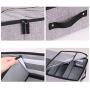 In kds Clothes Shoes Organizer Multifunction Foldable Under The Bed Storage Boxes with Dust-Proof Lid 4 Compartment (Beige)