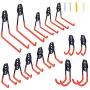 Upgraded Garage Hooks Heavy Duty 14 Pack Garage Organization & Storage System Hooks, Support Up to 87 lbs, Wall Mount Hooks for Organizing Power Tools, ladders, Bikes(Orange)