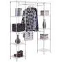 Closet Organizer Expandable Free Standing Clothes Hanger Rack Shelves Heavy Duty Closet Organizer Expandable Free Standing Clothes Hanger Rack Shelves Heavy Duty