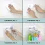 Dsxnklnd Stainless Steel Wall Mount Clothes Hanger Drying Rack with 8/10 Clips for Hat Sock Underwear Glove Dsxnklnd Stainless Steel Wall Mount Clothes Hanger Drying Rack with 8/10 Clips for Hat Sock Underwear Glove