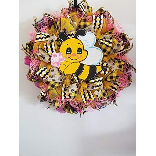 Spring Wreath, Bee Wreath, door wreath,bunny wreath,spring door wreath,door hanger