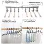 EvaroFly Multipurpose Portable Stretch Magic Folding Hanger, Save Space Storage Clothes Hanger, Household Travel Camping -White 52x42x23cm EvaroFly Multipurpose Portable Stretch Magic Folding Hanger, Save Space Storage Clothes Hanger, Household Travel Camping -White 52x42x23cm