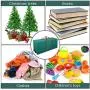 IC ICLOVER Christmas Tree Storage Bag, Extra Large Waterproof Rolling Duffel Box, Fits 6-9 Feet Artificial Disassembled Tree, Dustproof Holiday Decorations Storage Case with Wheels and Handles, Green