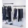 OROPY Rustic Square Tube Garment Rack, Wall Mounted Clothes Rod for Clothing Storage, 48.8" Length, Matte Black OROPY Rustic Square Tube Garment Rack, Wall Mounted Clothes Rod for Clothing Storage, 48.8" Length, Matte Black