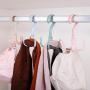 1pcs 360 Degrees Rotated 4 Hooks Plastic Clothes Ties Bag Holder Shelf Hanger Hanging Rack Storage Organizer Scarf Hanger Hook