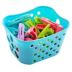 George Jimmy 30 PCS Laundry Clothespin Clothes Hanger Lines Clips with Basket Drying Rack Pin
