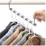 5pcs Half Toroidal Universal Metal Clothes Closet Hangers Clothing Organizer Hangers Clothing Organizer Clothes Hanger Rack