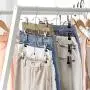 HOUSE DAY Skirt Hangers 4 Tier Skirt Hangers with Clips,3 Pack Space Saving Pants Hangers,Multi Slack Skirt Hanger Metal Trouser Clip Hangers for Slack,Trouser,Jeans,Towels HOUSE DAY Skirt Hangers 4 Tier Skirt Hangers with Clips,3 Pack Space Saving Pants Hangers,Multi Slack Skirt Hanger Metal Trouser Clip Hangers for Slack,Trouser,Jeans,Towels