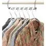 6Pcs Clothes Hanger Holders Save Space Wardrobe Clothing Organizer Racks Hangers for Clothes