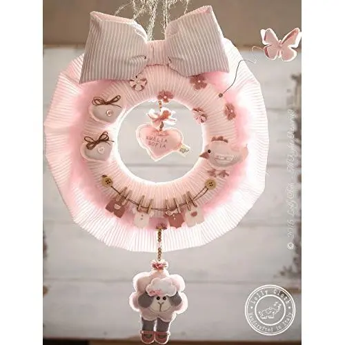 Personalized Baby Wreath, Baby Hospital Door Hanger Girl, Baby Girl Nursery Decor, Baby Shower Door Decoration, 2-DAY FEDEX DELIVERY to USA, Canada, Europe & Others1 Personalized Baby Wreath, Baby Hospital Door Hanger Girl, Baby Girl Nursery Decor, Baby Shower Door Decoration, 2-DAY FEDEX DELIVERY to USA, Canada, Europe & Others1