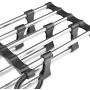 YOEDAF Multifunctional 5 in 1 Stainless Steel Pants Rack Pant Hangers, Clothes Storage Rack Adjustable Trouser Scarf 5 Tier Hanger Space Saver Pants Hanger