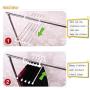 LISASTOR 5 in 1 Stainless Steel Multi-Purpose Pants Hangers Jeans Clothes Organizer Folding Storage Rack Space Saver Storage Rack for Hanging