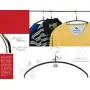 Mawa Euro Series Light Thin Non-Slip Space Saving Clothes Hanger Style 40/P, Set of 10, Red Pack of 10 10 Piece