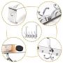 SKOLOO Over The Door Hook 5 Tri Hooks, Assembly Heavy Duty Over Door Hook for Hanging Coats Clothes Towels, Over Door Hanger for Bathroom Bedroom, Silver