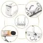 SKOLOO Over The Door Hook 5 Tri Hooks, Assembly Heavy Duty Over Door Hook for Hanging Coats Clothes Towels, Over Door Hanger for Bathroom Bedroom, Silver SKOLOO Over The Door Hook 5 Tri Hooks, Assembly Heavy Duty Over Door Hook for Hanging Coats Clothes Towels, Over Door Hanger for Bathroom Bedroom, Silver
