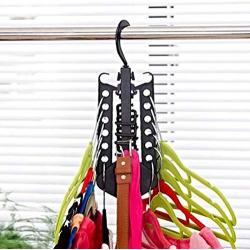 Auntwhale Clothes Hanger Closet Complete Multifunction Dual Magic Foldable Hanger for Clothes Shirts Sweaters Coat Organizer Dress Hanger Hook Drying Rack