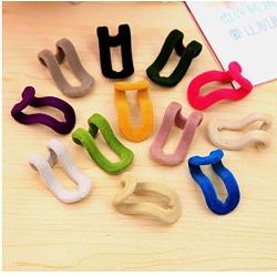 20PC Random Color Mini Flocking Clothes Hanger Easy Hook Closet Creative Storage Organizer Clothes Pegs Decoration