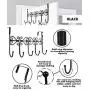 HOLADON 5 Hanger Rack- 5 Metal Hooks for Hanging Clothes, Over Door Storage Rack ? Organizer Hooks for Coats, Over Door Hanger for Clothes,Hats, Handbags, Clothes or Towels (Black) HOLADON 5 Hanger Rack- 5 Metal Hooks for Hanging Clothes, Over Door Storage Rack ? Organizer Hooks for Coats, Over Door Hanger for Clothes,Hats, Handbags, Clothes or Towels (Black)