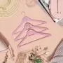 SONGMICS 20-Pack Solid Wood Hangers, Coat Hangers with Shoulder Notches, Trousers Bar, 360° Swivel Hook, Non-Slip for Jackets, Shirts, Dresses, Pink UCRW02PK SONGMICS 20-Pack Solid Wood Hangers, Coat Hangers with Shoulder Notches, Trousers Bar, 360° Swivel Hook, Non-Slip for Jackets, Shirts, Dresses, Pink UCRW02PK