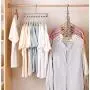 Space-Saving Hangers, 10 9-Hole Magic Finishing Hangers, Foldable Hangers, Rotating Anti-Slip Multi-Function Hangers,Gray
