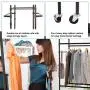 3 Compartment Laundry Sorter Hamper Heavy Duty Clothes Rack Hanging Rolling Laundry Cart with Wheels Rod Garment Rack Double Metal Height Adjustable Shelves Commercial Grade for Laundry room,Bronze 3 Compartment Laundry Sorter Hamper Heavy Duty Clothes Rack Hanging Rolling Laundry Cart with Wheels Rod Garment Rack Double Metal Height Adjustable Shelves Commercial Grade for Laundry room,Bronze