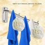 Wall Mounted Clothes Hanger Stainless Steel with Swivel Arm Clothing Organizer Drying Rack Housewares Home Accessories