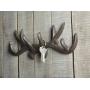 Comfify Vintage Cast Iron Deer Antlers Wall Hooks Antique Finish Metal Clothes Hanger Rack w/Hooks | Includes Screws and Anchors | in Rust Brown (Antlers Hook CA-1507-26)