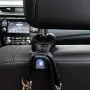 Prosaice 2pcs Car Back Seat Hook Car Interior Hidden Hook Headrest Hanger with LED Light for Hanging Bag