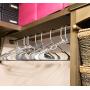 LLi Standard Plastic Hangers, Full Size 16 inch x 9 inch, Durable, Notched - Platinum Grey or Classic White in 12, 18 or 36-Pack (18, Platinum Grey)