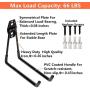 Heavy Duty Garage Storage Utility Double Hooks,Extended Wall Mount Tool Holder Organizer for Ladders,Bike,Chair (4 Pack Black 7.5" Large U Hook)