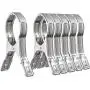 6 Packs WEBI Double Strong Jumbo Stainless Steel Quilt Hanger Clips Clothes Beach Towel Clips Pegs Hanger Clothing Pins for Clothesline Hangers, Quilt, Pool Loungers , Windproof, 5.5 Inches