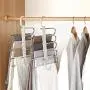 HJYPYJ Magic Hanger,Multifunction Adjustable Magical Hangers,Stainless Steel + Pp + PVC Multi-Layer Storage Trouser Hangers,Space-Saving Organizer Hangers,2Pcs 4Pcs Durable/Gray / 4 pcs HJYPYJ Magic Hanger,Multifunction Adjustable Magical Hangers,Stainless Steel + Pp + PVC Multi-Layer Storage Trouser Hangers,Space-Saving Organizer Hangers,2Pcs 4Pcs Durable/Gray / 4 pcs