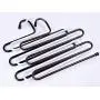 YYGIFT Practical Trouser Pants Hangers Rack Space Saver for Hanging Tie Trousers Pants Scarf Jeans Bronze