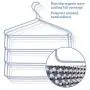 Pants Hangers Foldable Non-Slip Polyester Covering Swing Arm Space Saving Clothes Slack Hangers Closet Storage Organizer for Pants Jeans Trousers Skirts Scarf Ties Towels 2 Pack
