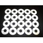 JSP Manufacturing Clothing Rack Size Dividers Hangers Dividers - Round Size Rack Dividers for Clothes Stores or Home - 100 Pcs Box