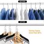 RZChome 6 Pack Metal Magic Hangers Space Saving Hangers Closet Space Saving Wardrobe Clothing Hanger Oragnizer, Updated Hook Design